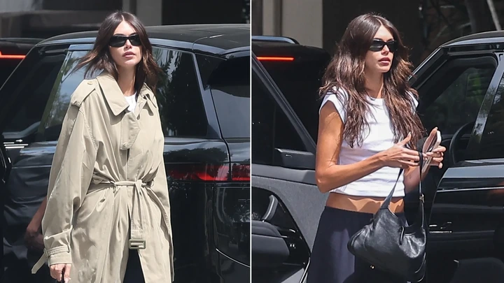 Kaia Gerber Injects Her Classic Gucci Bag and Linen Pants With a Major Spring 2026 Color Trend