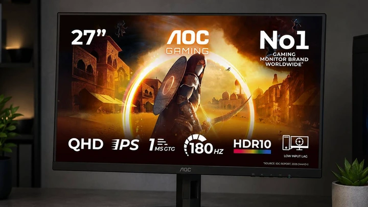 L'écran PC gaming AOC Q27G4XF (180 Hz, Fast IPS, QHD...) est à 137.86 €