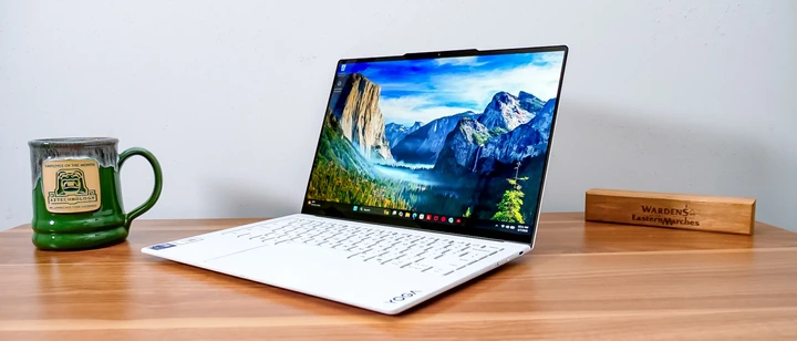 I used the Lenovo Yoga Slim 7i Ultra Aura Edition for a week — this 2-pound OLED ultraportable is my new favorite travel buddy