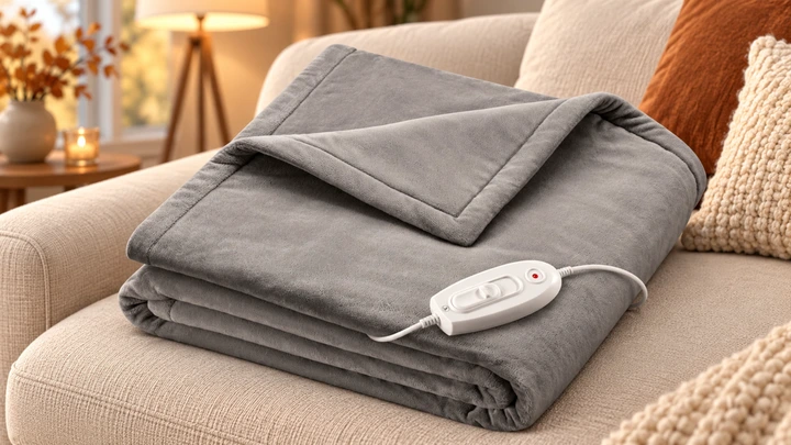 Wärme für lange Sofaabende: Sanitas-Heizdecke kommt für knapp 50 Euro