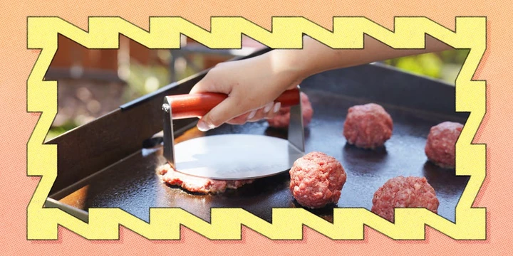 This $22 Grill Press Helped Me Finally Crack the Code to Ultra-Thin Smash Burgers