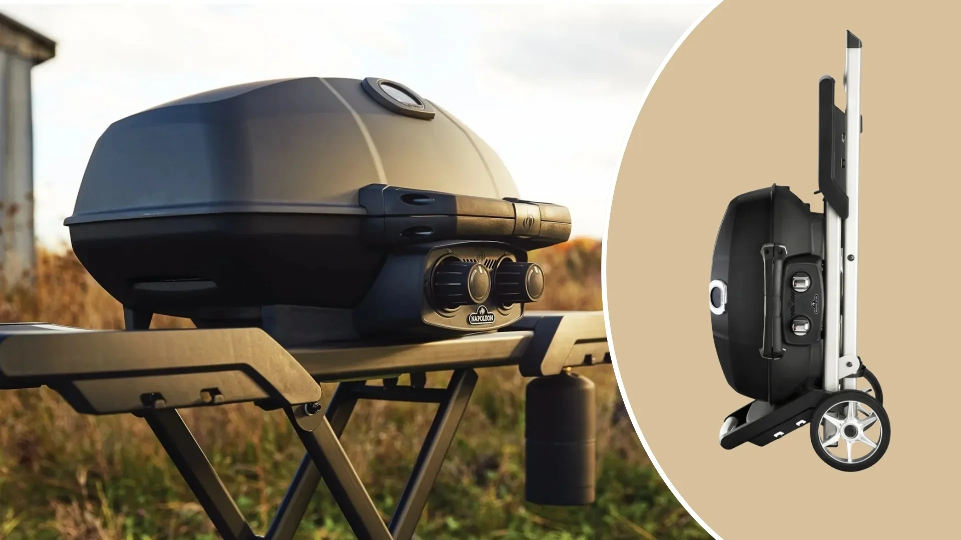 Don't pack away the BBQ just yet - this compact Napoleon grill is made for autumn