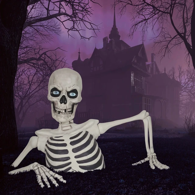 Costco 62-in. Giant Ground Breaking Skeleton with LCD Eyes and Sound