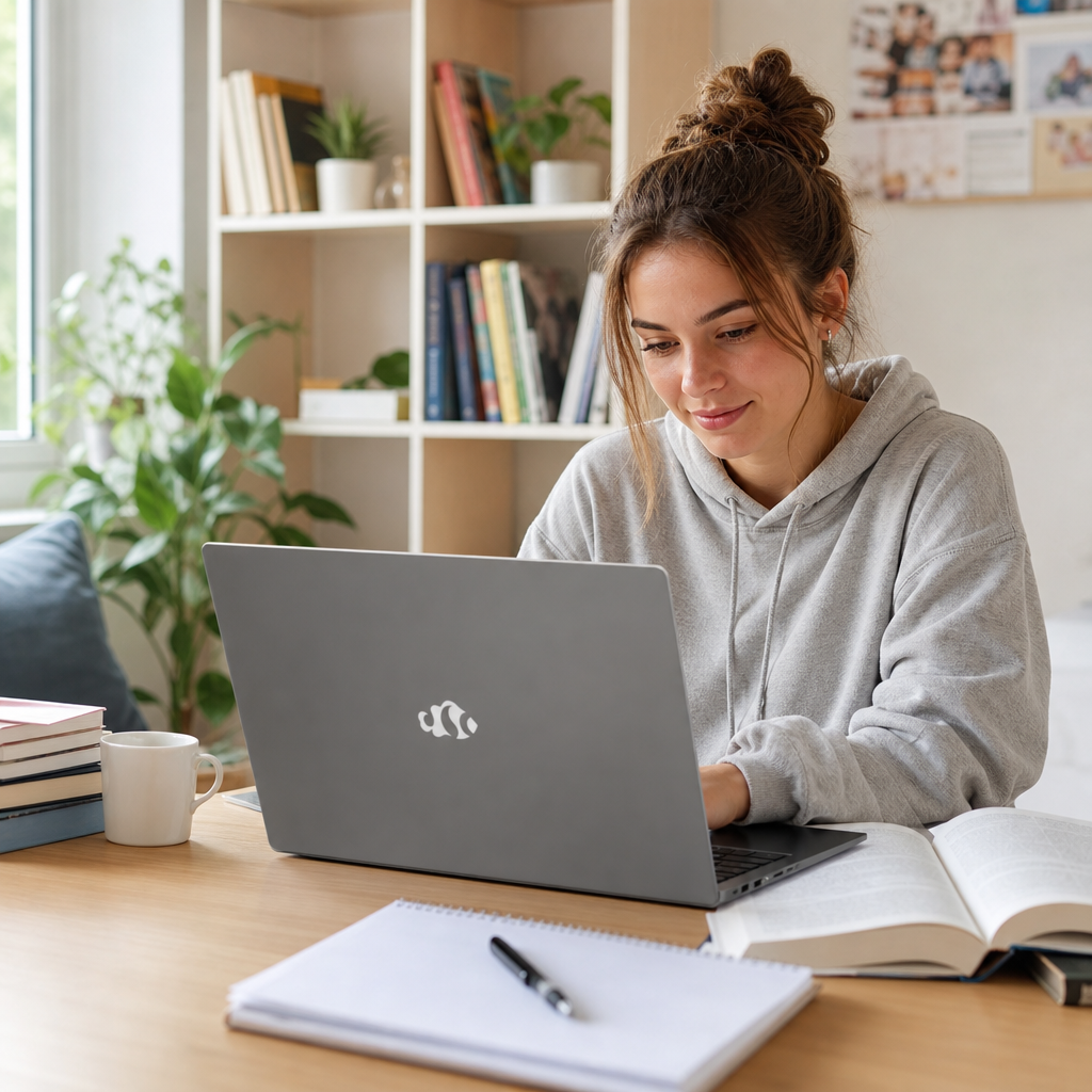 student laptop